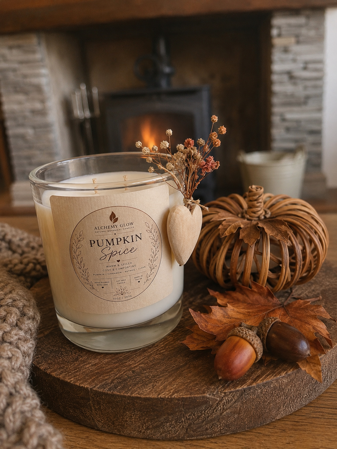 Apple and Cinnamon-10oz candle