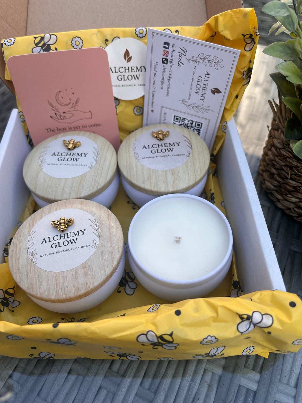4 mini citronella candles