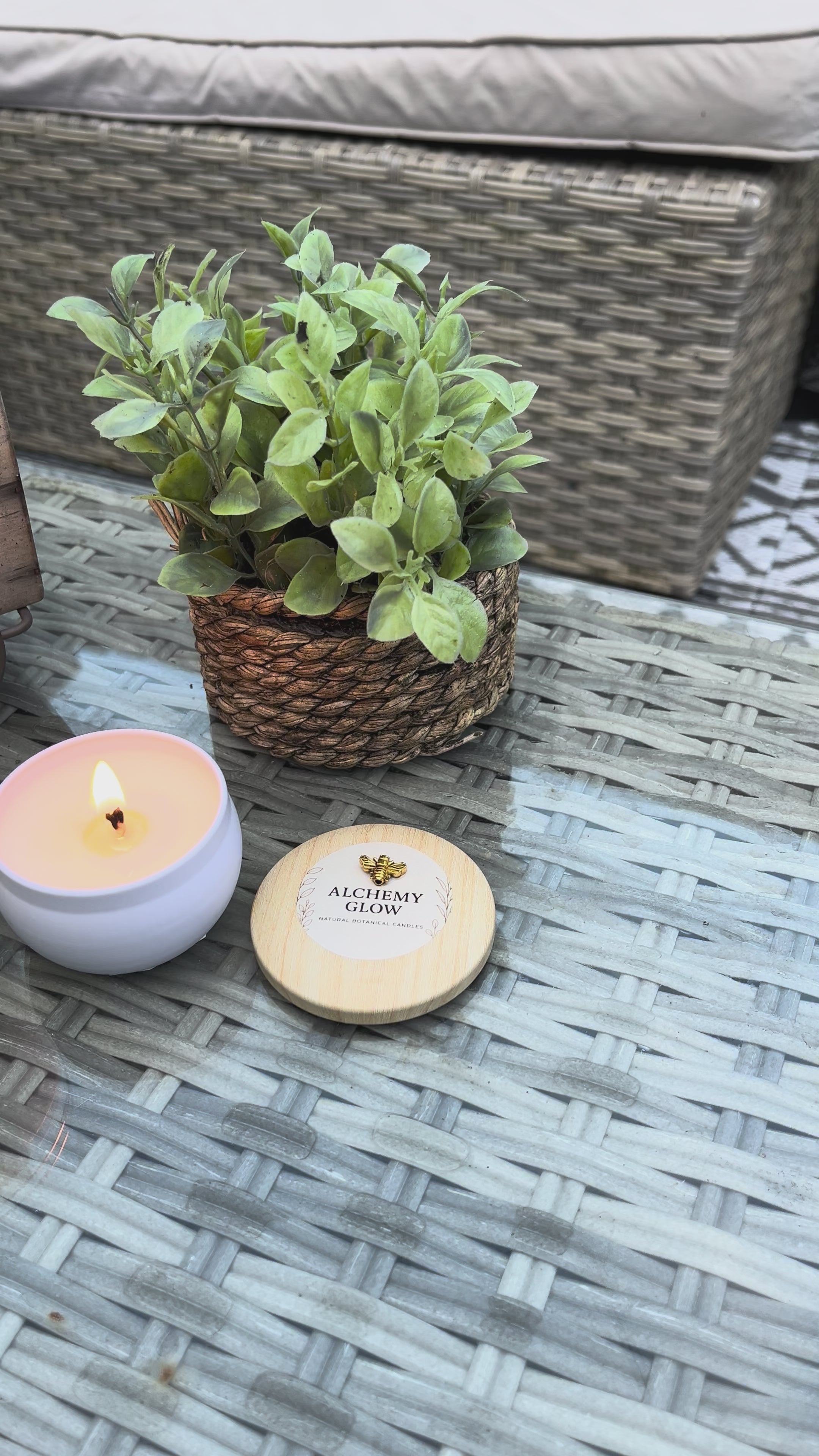 Large citronella candle
